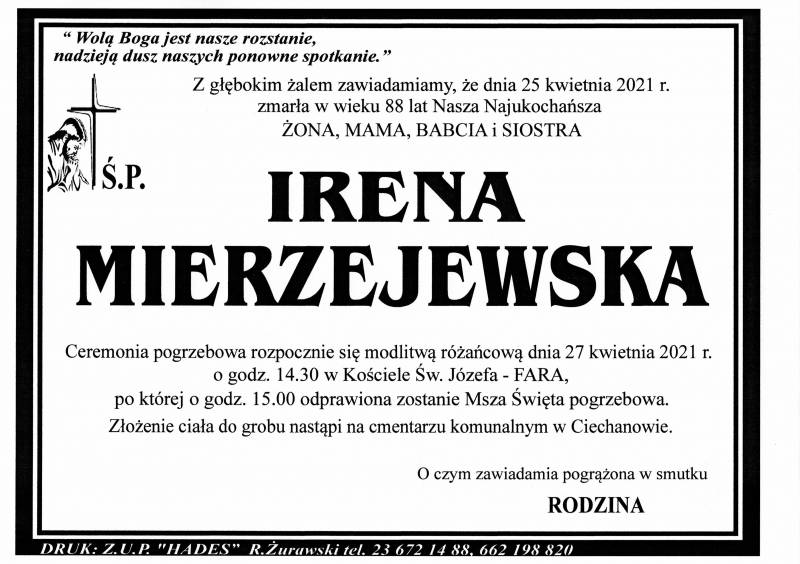 IRENA MIERZEJEWSKA