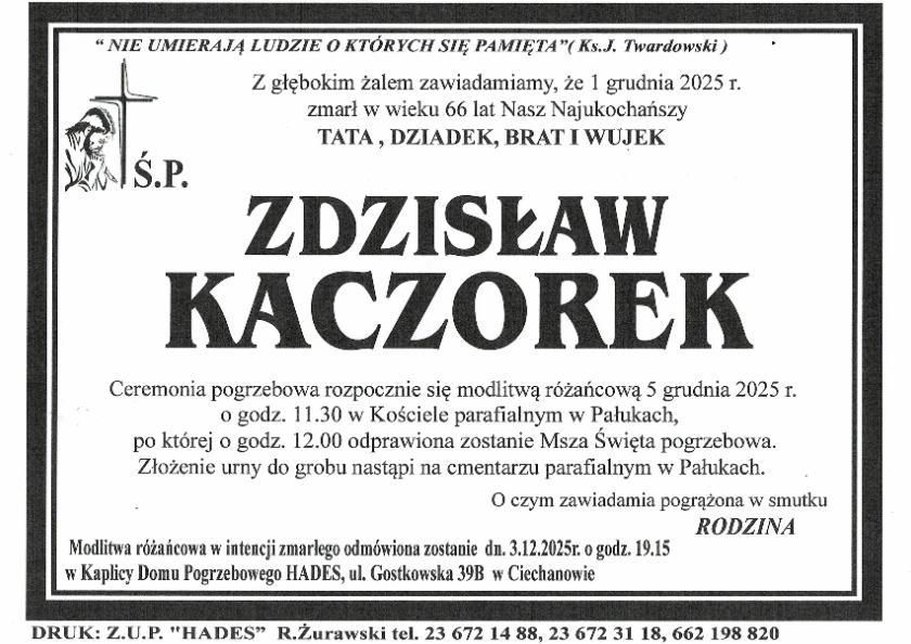 ZDZISŁAW KACZOREK