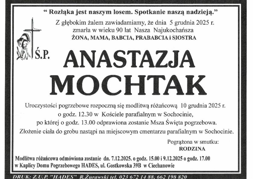 ANASTAZJA MOCHTAK