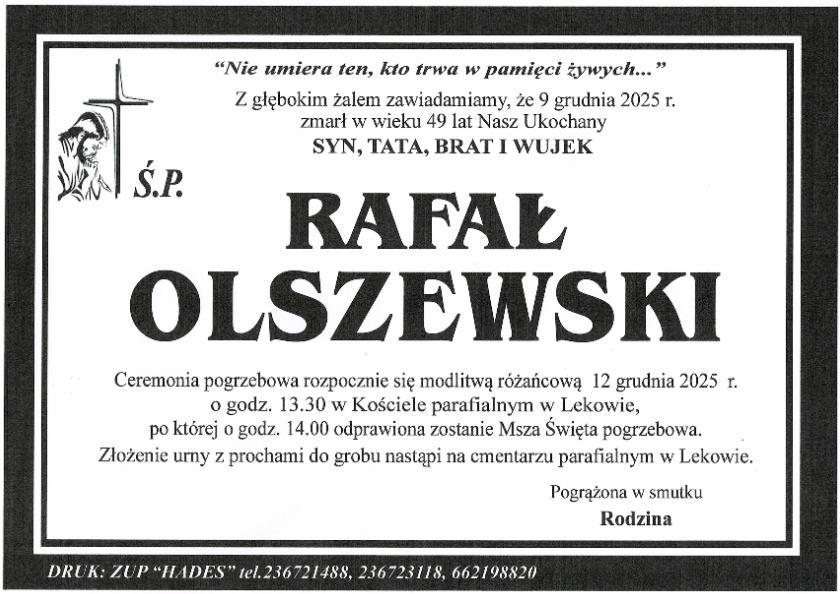 RAFAŁ OLSZEWSKI