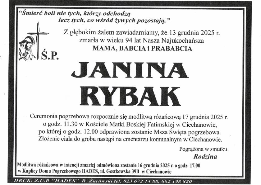 JANINA RYBAK 