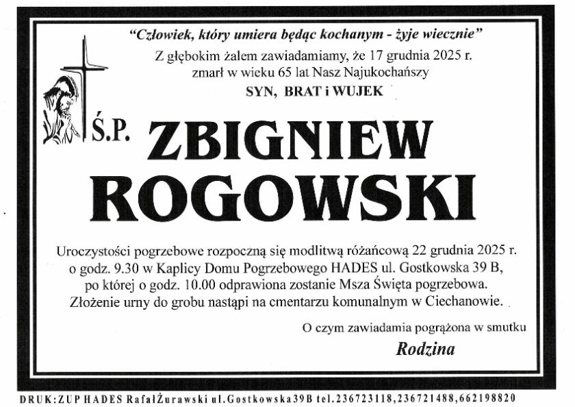 ZBIGNIEW ROGOWSKI