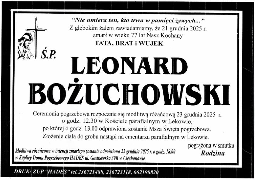 LEONARD BOŻUCHOWSKI