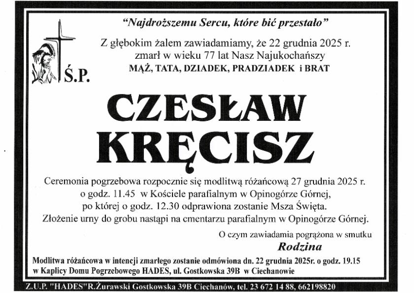 CZESŁAW KRĘCISZ