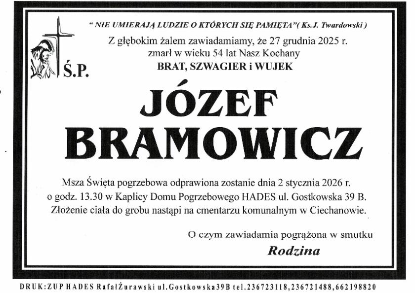 JÓZEF BRAMOWICZ 