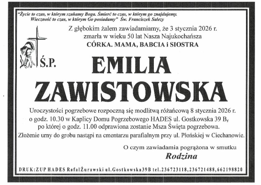 EMILIA ZAWISTOWSKA