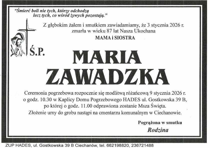 MARIA ZAWADZKA