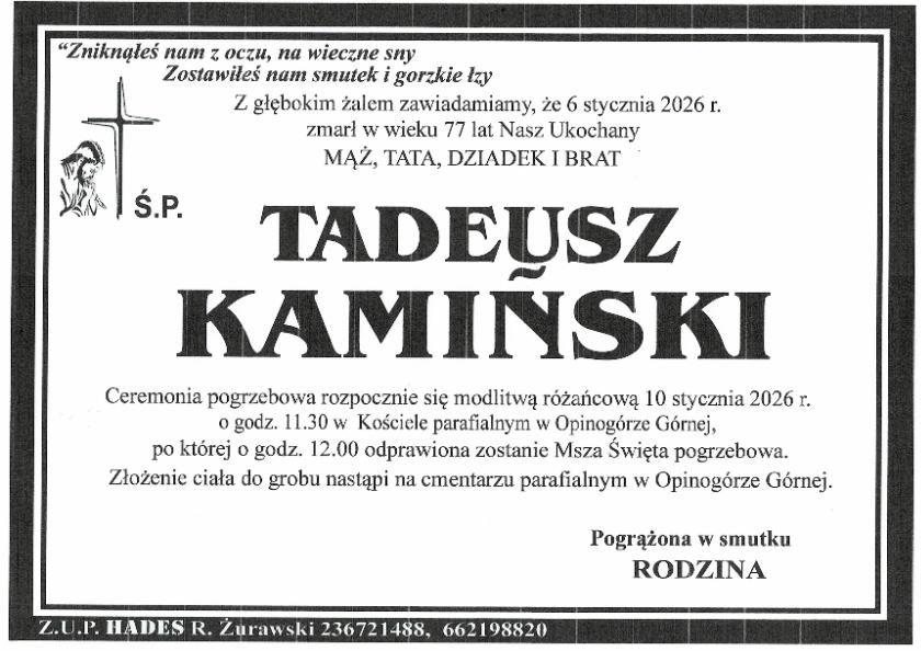 TADEUSZ KAMIŃSKI