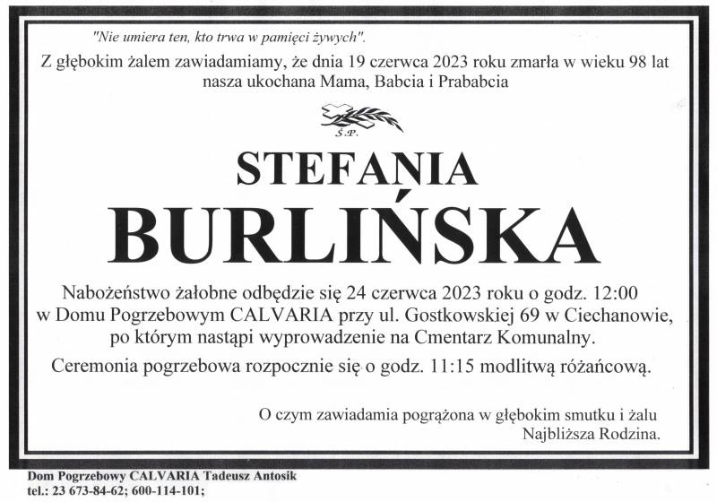 Stefania Burlińska