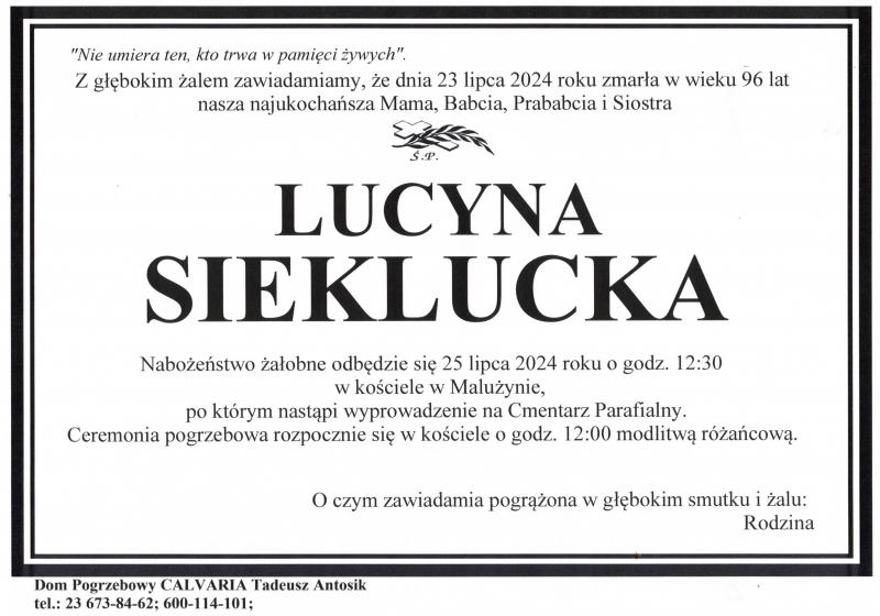 Lucyna Sieklucka
