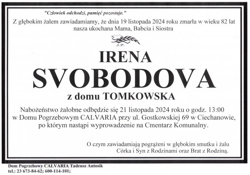 Irena Svobodova