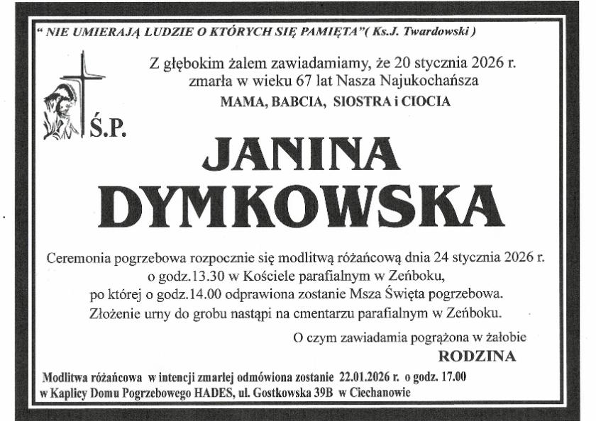 JANINA DYMKOWSKA