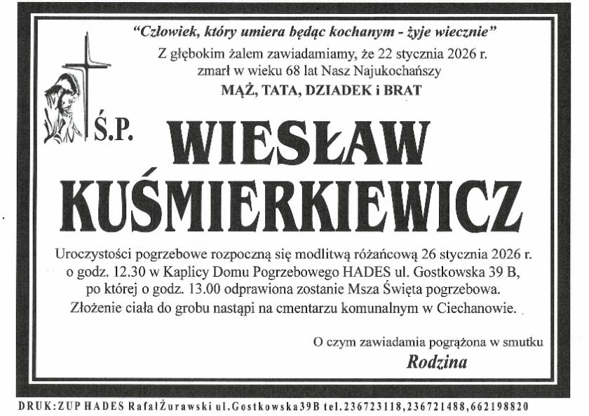 WIESŁAW KUŚMIERKIEWICZ