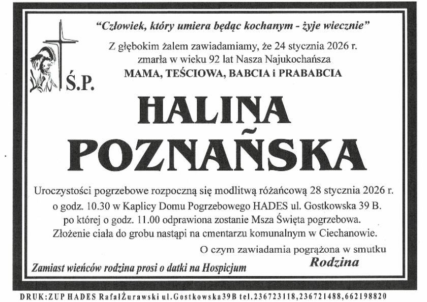 HALINA POZNAŃSKA