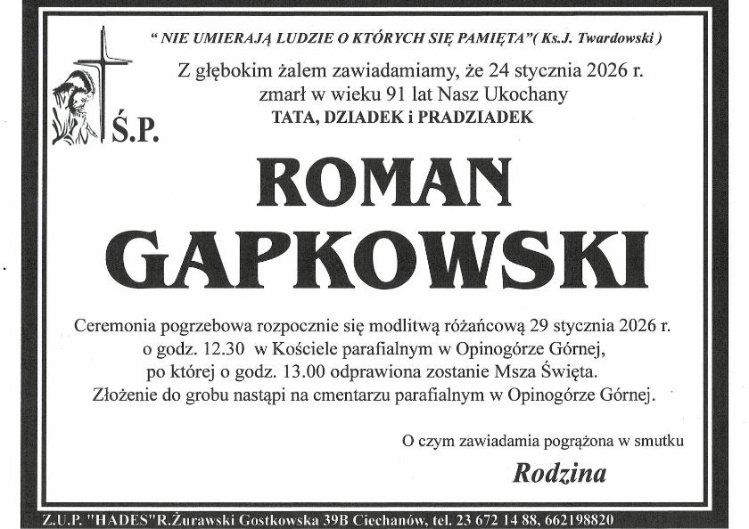 ROMAN GAPKOWSKI