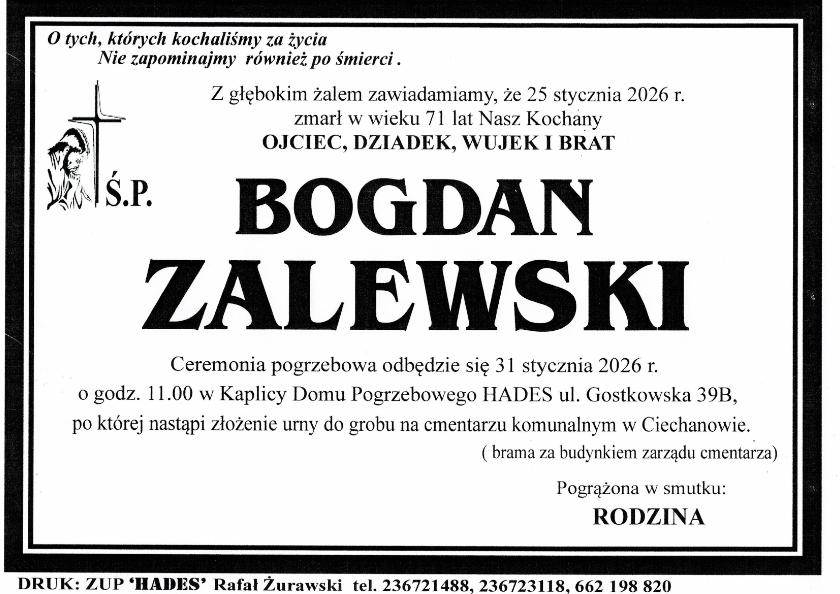 BOGDAN ZALEWSKI