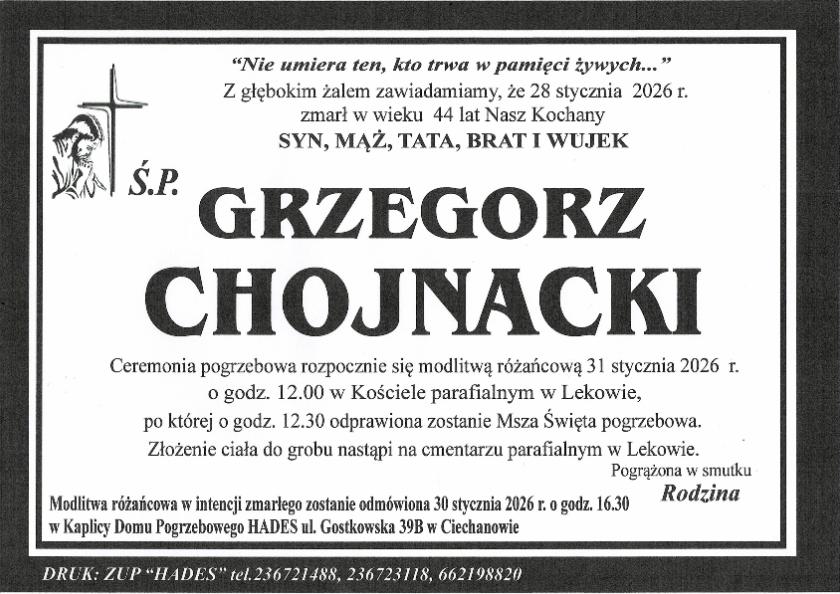 GRZEGORZ CHOJNACKI