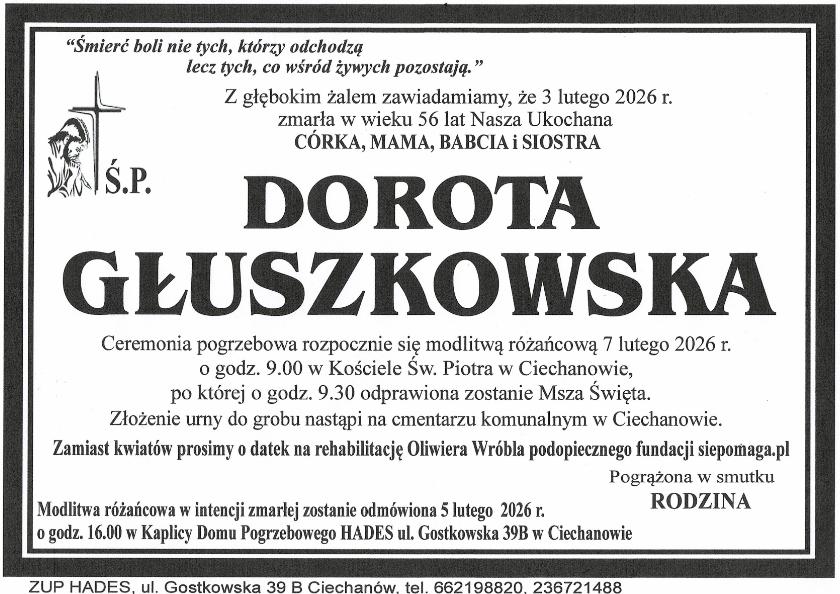DOROTA  GŁUSZKOWSKA