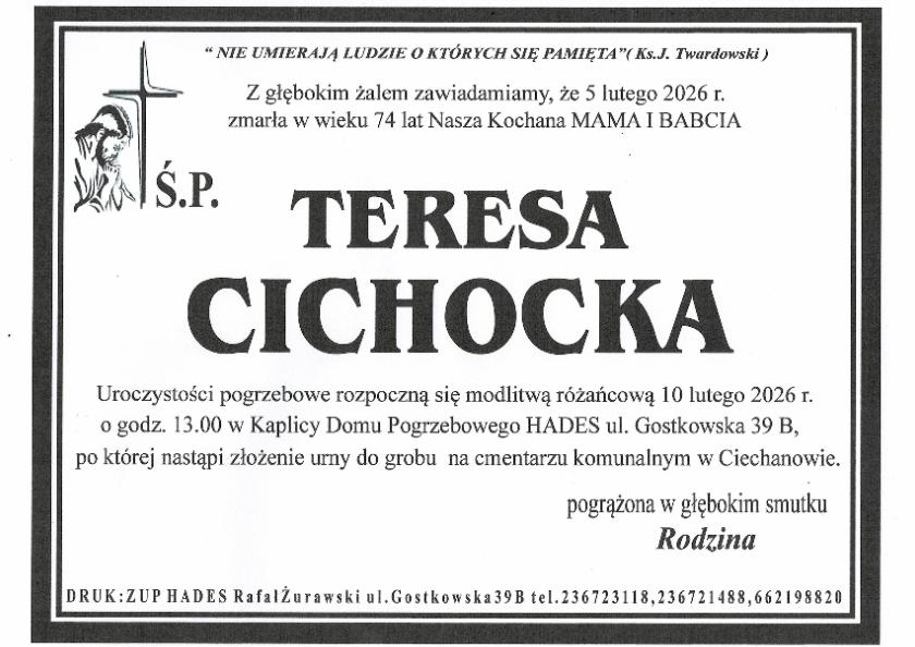 TERESA CICHOCKA