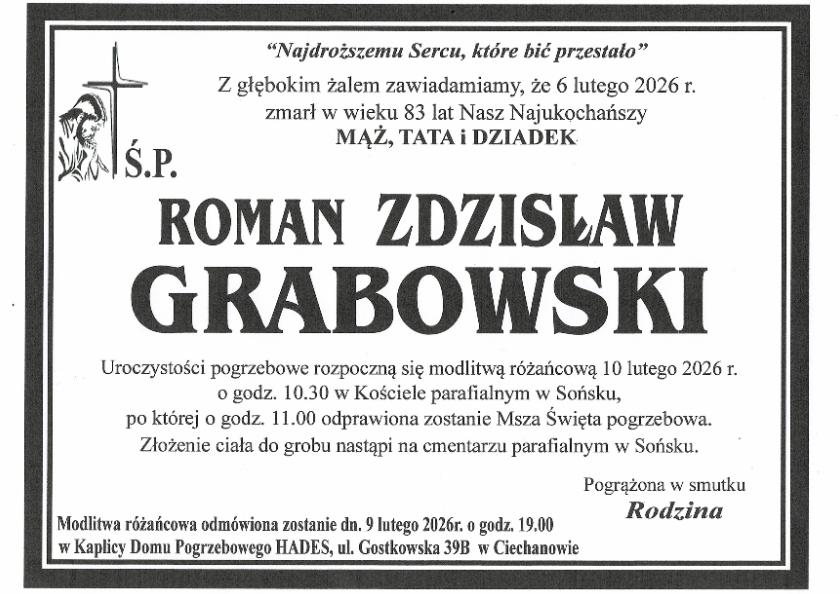 ROMAN ZDZISŁAW GRABOWSKI 