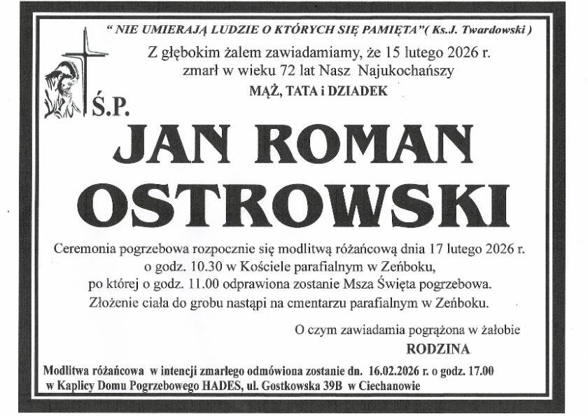 JAN ROMAN OSTROWSKI