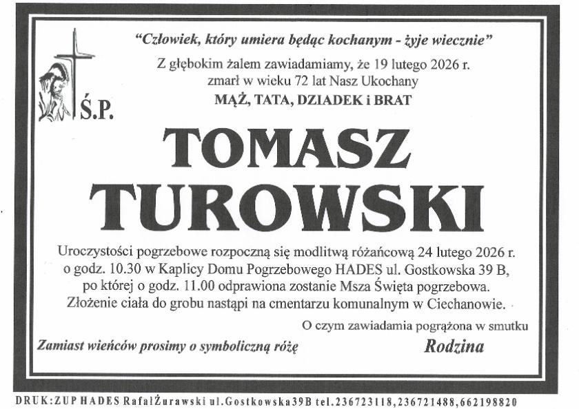 TOMASZ TUROWSKI