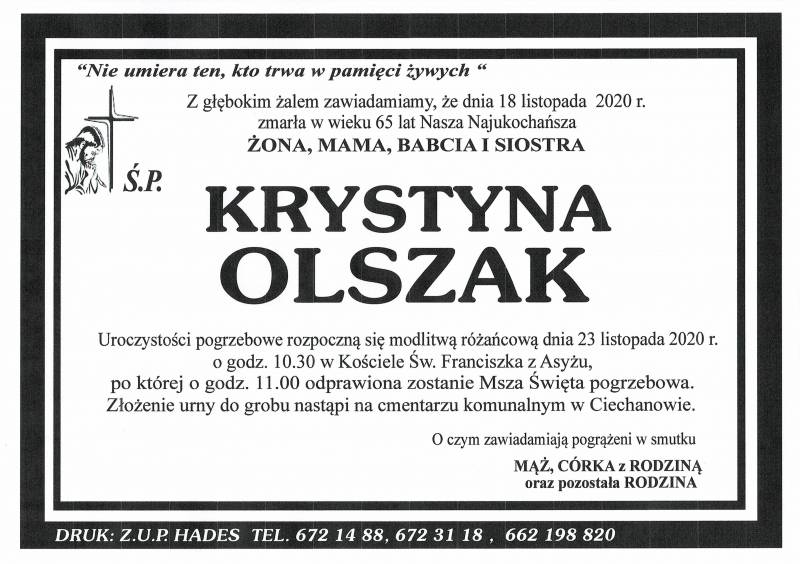 KRYSTYNA OLSZAK
