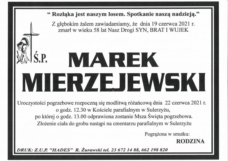 MAREK MIERZEJEWSKI
