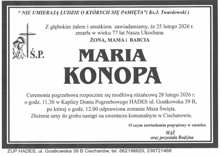 MARIA KONOPA
