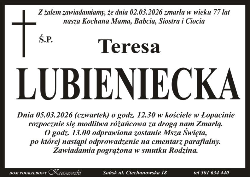 Teresaa Lubieniecka