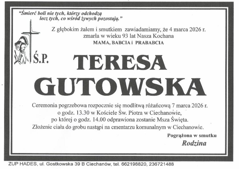TERESA GUTOWSKA