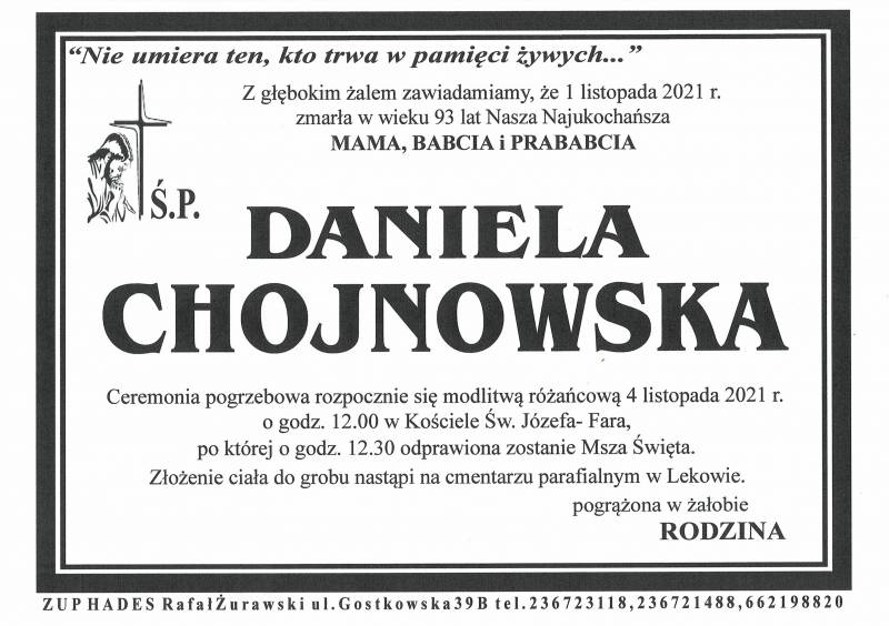 DANIELA CHOJNOWSKA