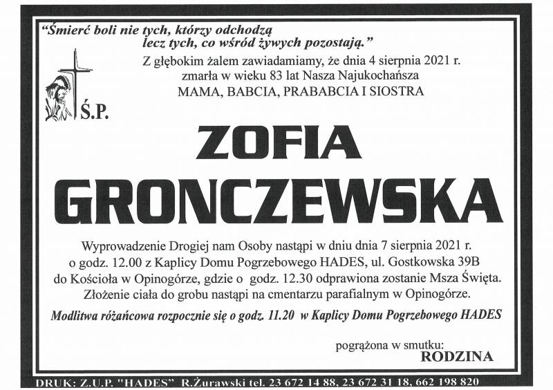 ZOFIA GRONCZEWSKA