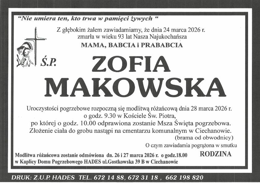 ZOFIA MAKOWSKA