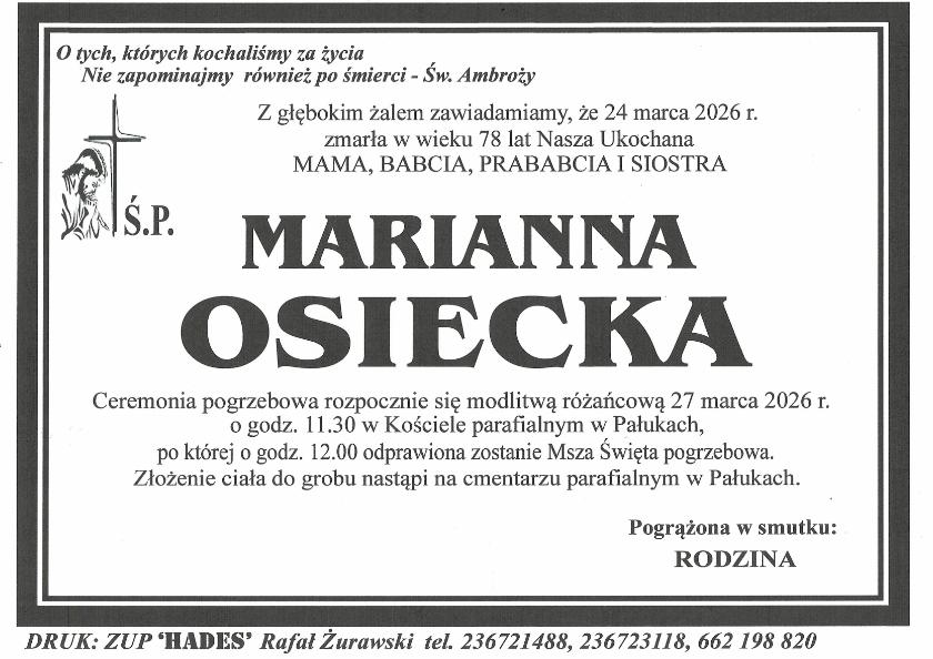 MARIANNA OSIECKA