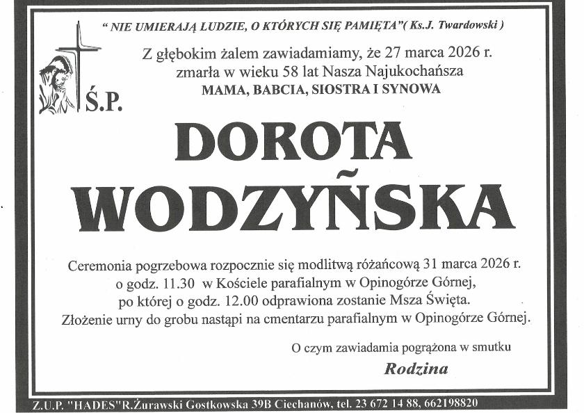 DOROTA WODZYŃSKA