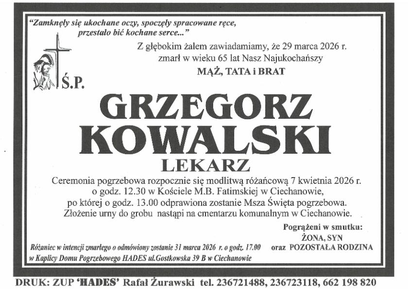 GRZEGORZ KOWALSKI
