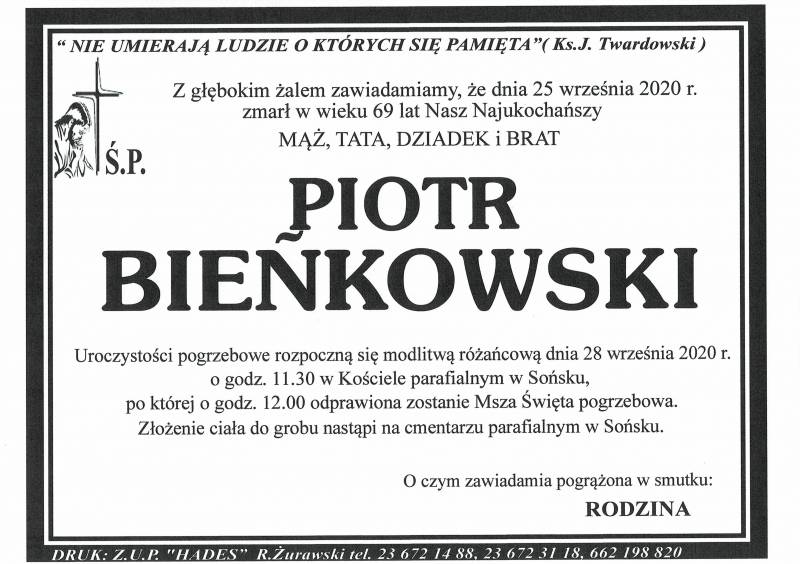PIOTR BIEŃKOWSKI