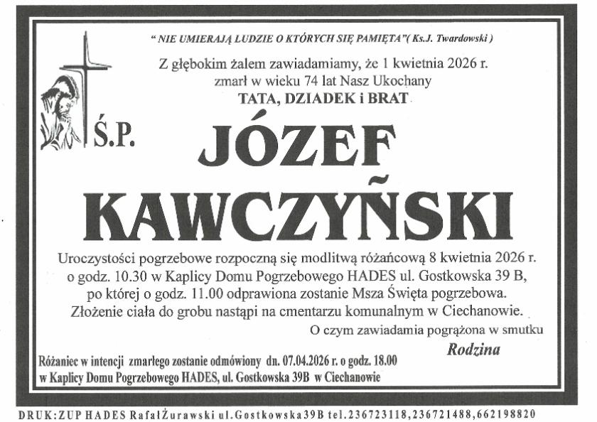 JÓZEF KAWCZYŃSKI