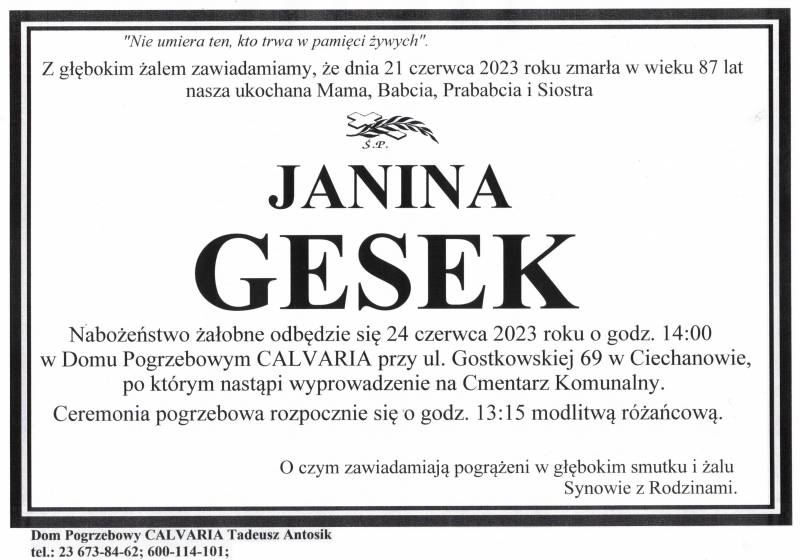 Janina Gesek
