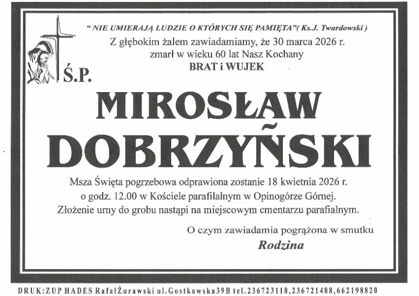 MIROSŁAW DOBRZYŃSKI 
