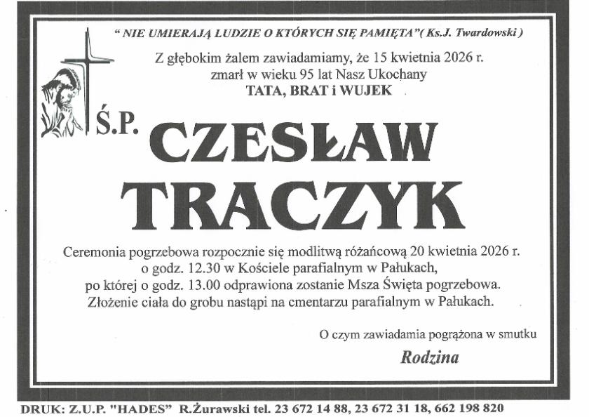 CZESŁAW TRACZYK