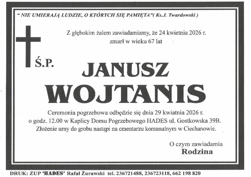 JANUSZ WOJTANIS