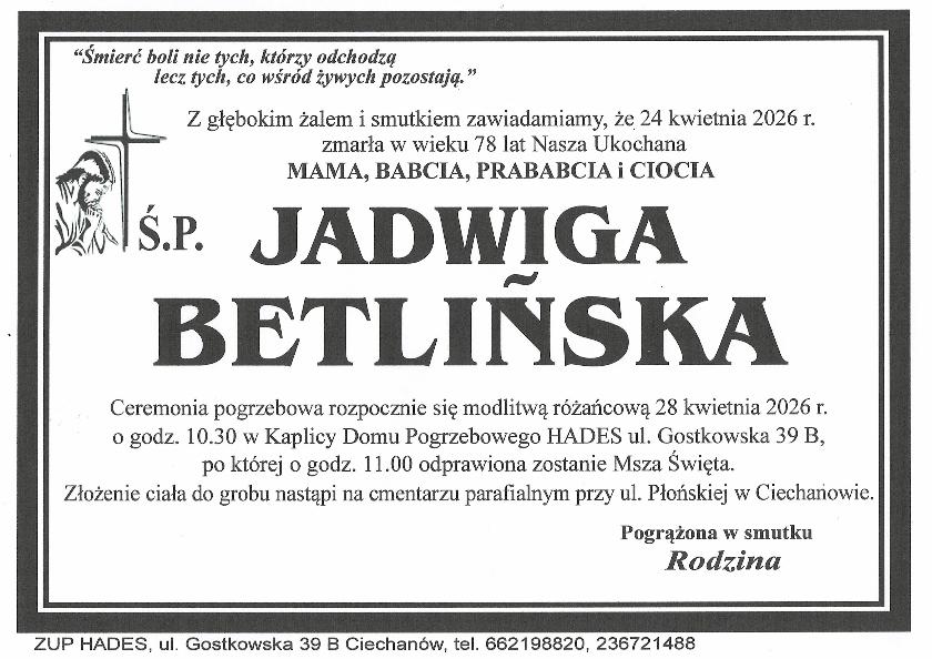 JADWIGA BETLIŃSKA