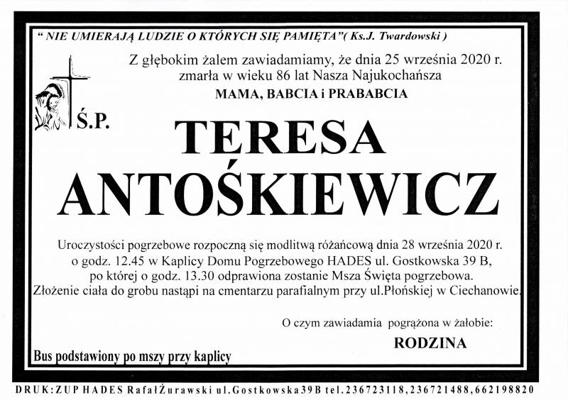 TERESA ANTOŚKIEWICZ