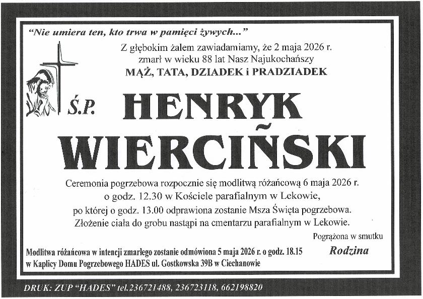 HENRYK WIERCIŃSKI