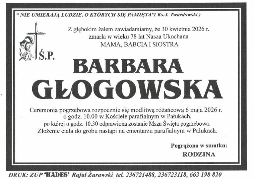 BARBARA GŁOGOWSKA