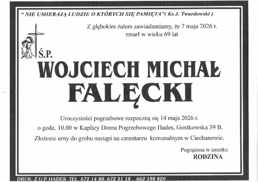 WOJCIECH MICHAŁ  FALĘCKI