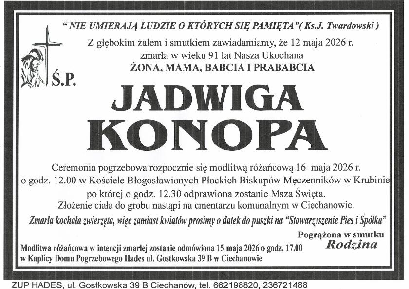 JADWIGA KONOPA
