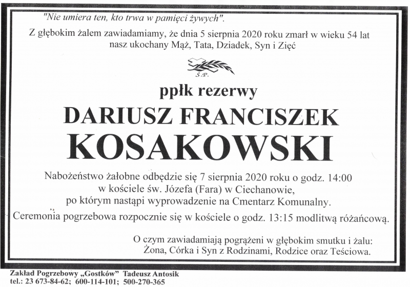 Dariusz Franciszek Kosakowski